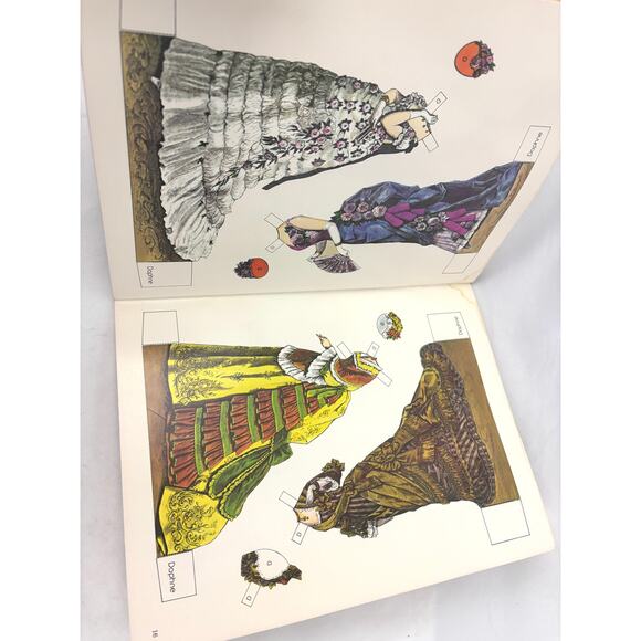 VTG Victorian Fashion Paper Dolls From Harper’s Bazar 1867-1898 Book 1970s Uncut - Picture 10 of 12